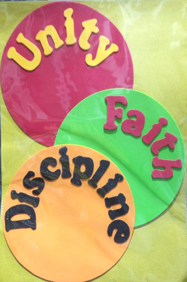 Foaming Glitter Sticker Unity Faith Tree