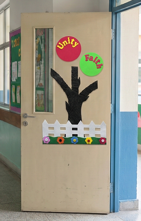 Foaming Glitter Sticker Unity Faith Tree