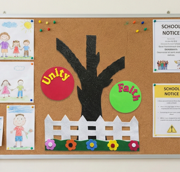 Foaming Glitter Sticker Unity Faith Tree