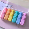 Mini Highlighter Set 6-Piece with Portable Storage Case
