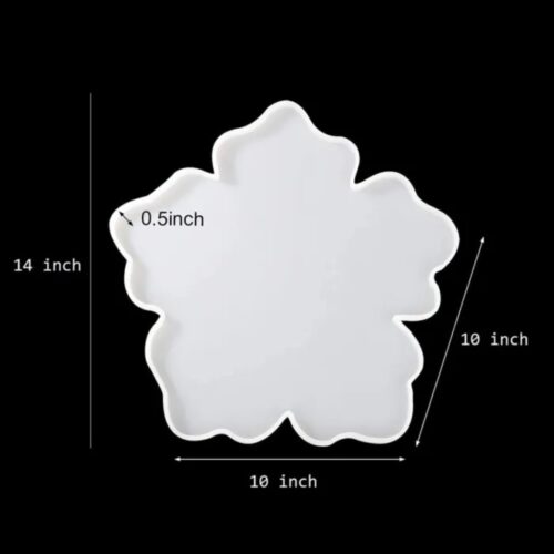 Silicone Mold Flower Tray (Kingri) - White