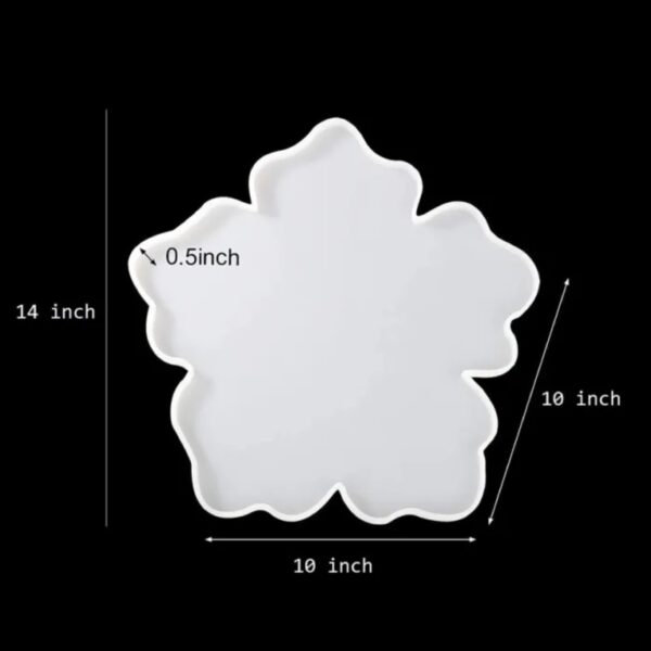 2_4_6227ae6c-4548-40ef-887e-04948d0b8673.jpg Silicone Mold Flower Tray (Kingri) - White