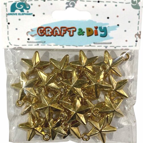 4_129c517d-8d67-4a70-a949-37149c4ddc4a.jpg Art & Craft Plastic Star Large - Golden / Silver - 7865