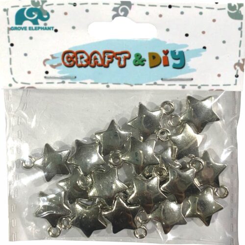 7_bbbc185a-063f-4d31-8710-324b51102a46.jpg Art & Craft Plastic Star Medium - Golden / Silver - 7861