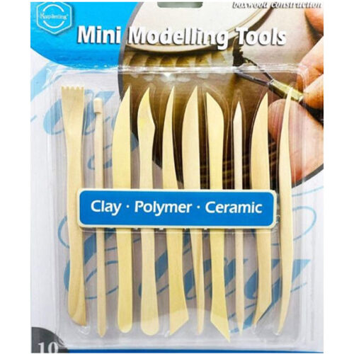KEEP-SMILING-POTTERY-MINI-MODELING-TOOLS-SCULPTURE-SET-PACK-OF-10.jpg Mini Modelling Tools 10Pcs E0370 - Keep Smiling