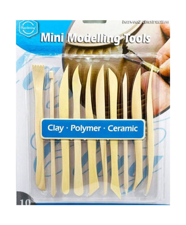 KEEP-SMILING-POTTERY-MINI-MODELING-TOOLS-SCULPTURE-SET-PACK-OF-10.jpg Mini Modelling Tools 10Pcs E0370 - Keep Smiling