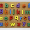 Educational Wooden Puzzle Board | Urdu Alphabet, Small abc, Capital ABC & 123 Numbers