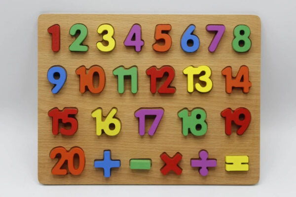 Educational Wooden Puzzle Board | Urdu Alphabet, Small abc, Capital ABC & 123 Numbers
