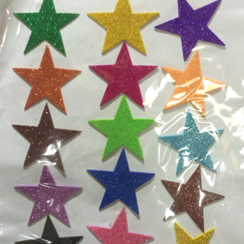 Foaming Glitter Sticker Star Large